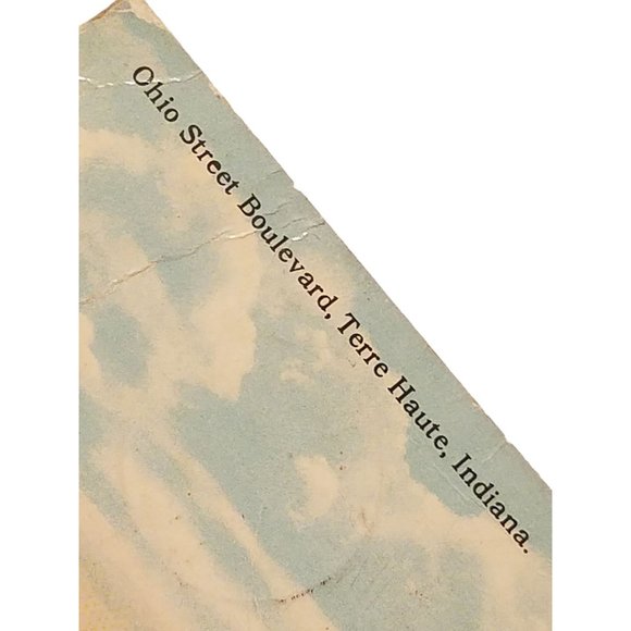 RPPC Indiana Location Vintage Ohio Street Boulevard Terre Haute 1c Stamp 1914 - Picture 2 of 8